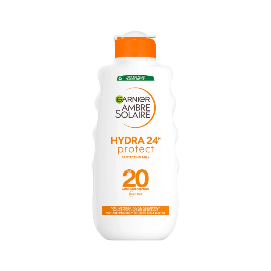 Garnier - Ambre Solaire Sun Protection Milk 24 Hydration SPF20 200 mlosoitteessa Kicks.fi