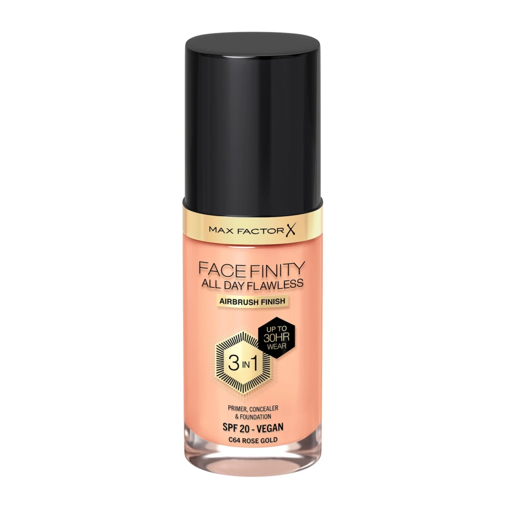 Max Factor - Facefinity All Day Flawless 3-In-1 Foundation 64 Rose Goldosoitteessa Kicks.fi