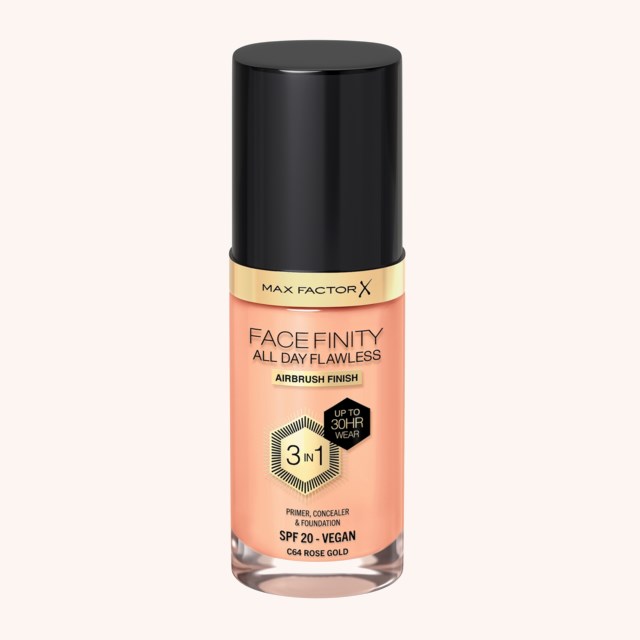 Facefinity All Day Flawless 3-In-1 Foundation 64 Rose Gold Facefinity All Day Flawless 3-In-1 Foundation 64 Rose Gold