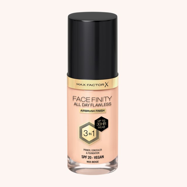 Facefinity All Day Flawless 3-In-1 Foundation 55 Beige Facefinity All Day Flawless 3-In-1 Foundation 55 Beige