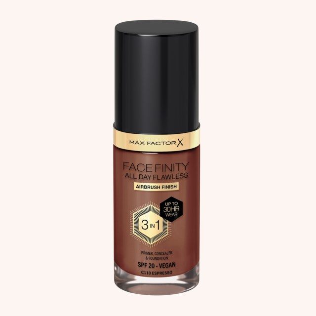 Facefinity All Day Flawless 3-In-1 Foundation 110 Espresso Facefinity All Day Flawless 3-In-1 Foundation 110 Espresso