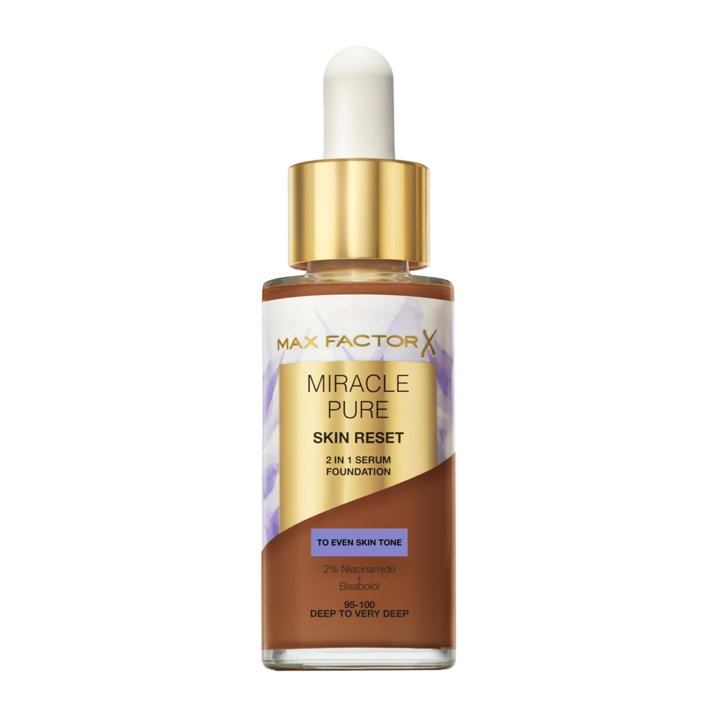 Max Factor - Miracle Pure Serum Foundation 8 Deep To Very Deep på KICKS.no