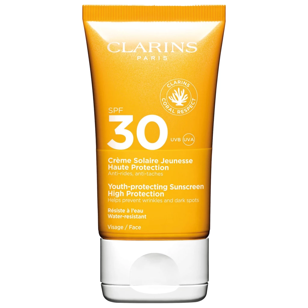 Clarins - Youth-protecting Sunscreen High Protection SPF30 Face 50 ml på KICKS.se
