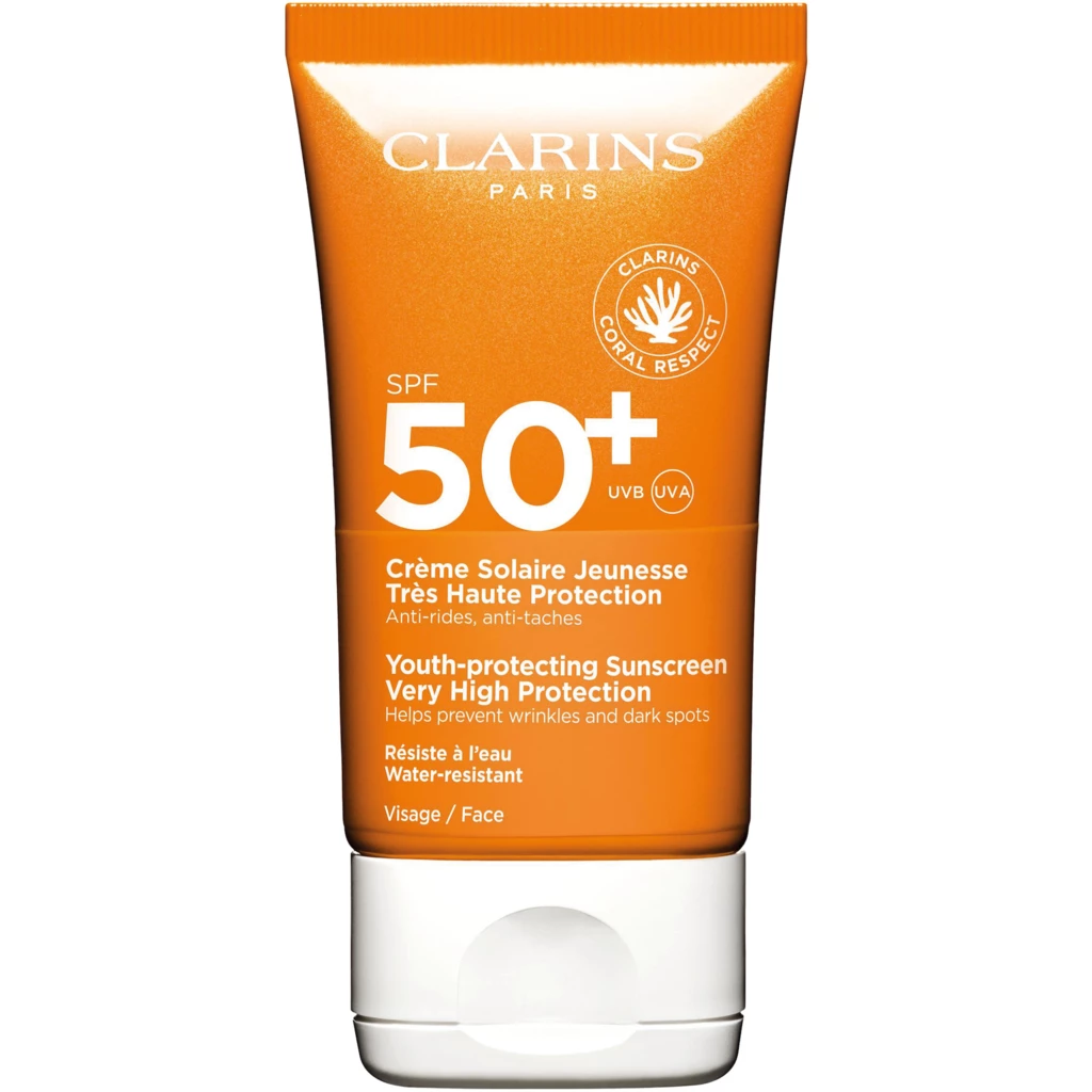 Clarins - Youth-protecting Sunscreen Very High Protection SPF50 Face 50 ml på KICKS.se