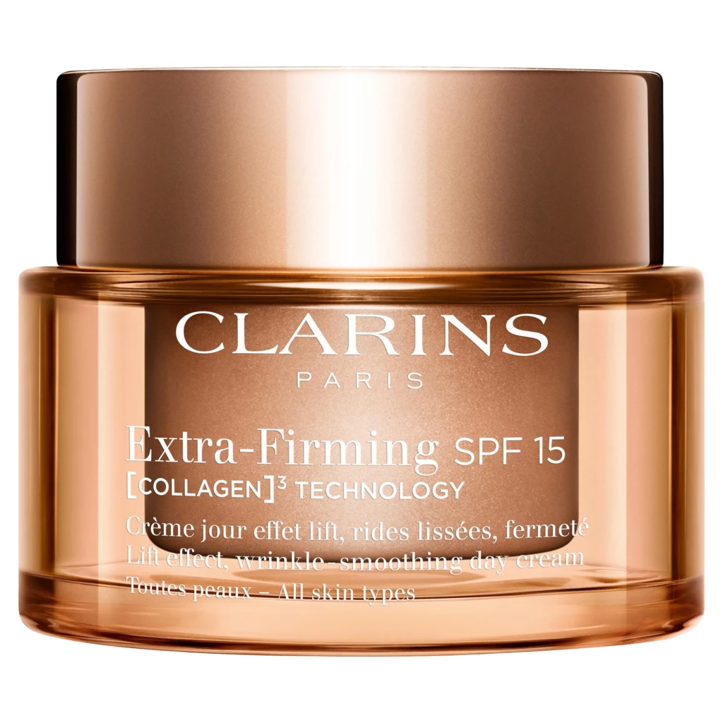 Clarins - Extra-Firming Jour Lift Effect, Wrinkle-Smoothing Day Cream All Skin Types SPF15 50 ml på KICKS.se
