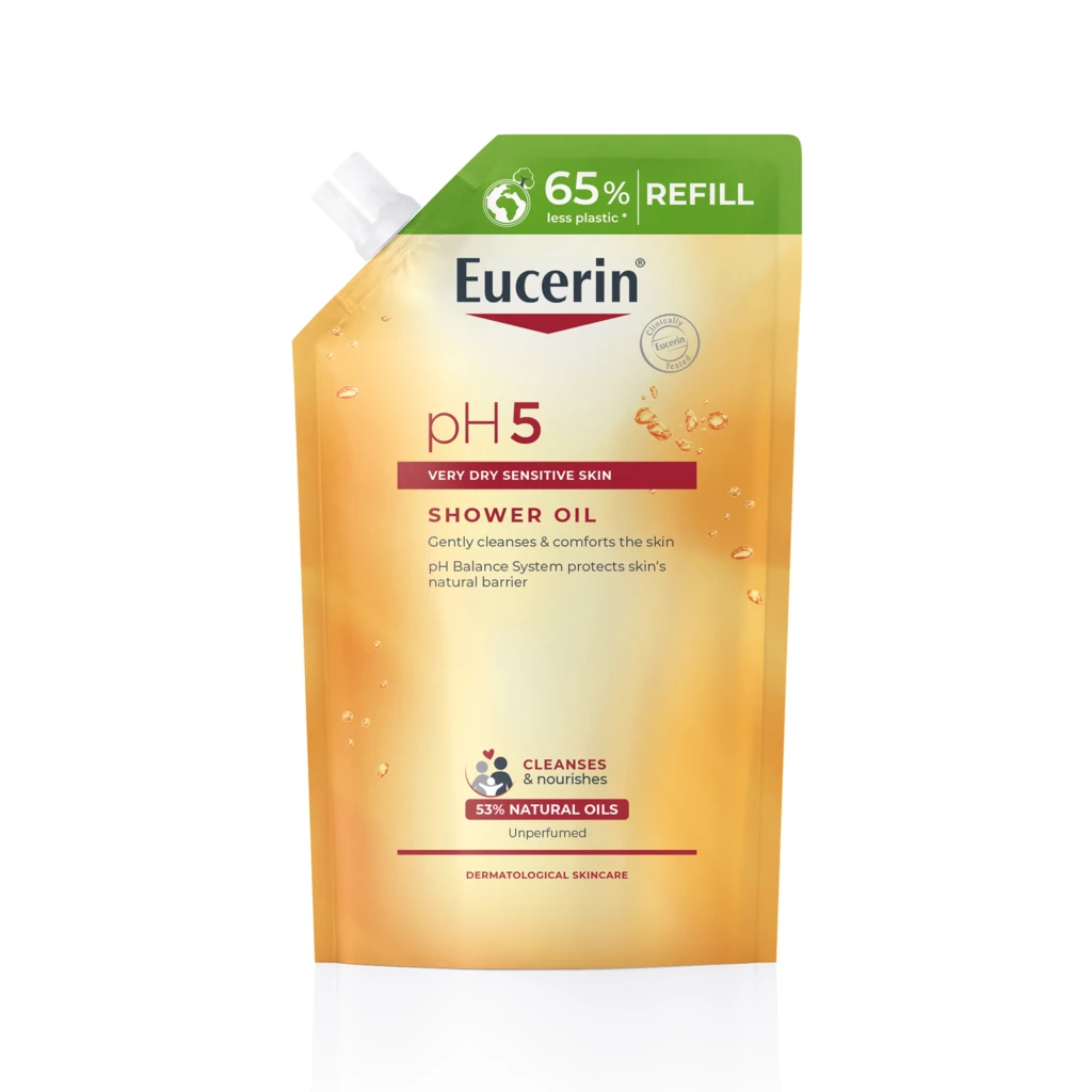Eucerin - pH5 Shower Oil Oparfymerad Refill 400 ml på KICKS.se