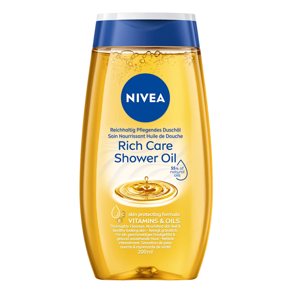 NIVEA - Rich Caring Shower Oil 200 ml på KICKS.no