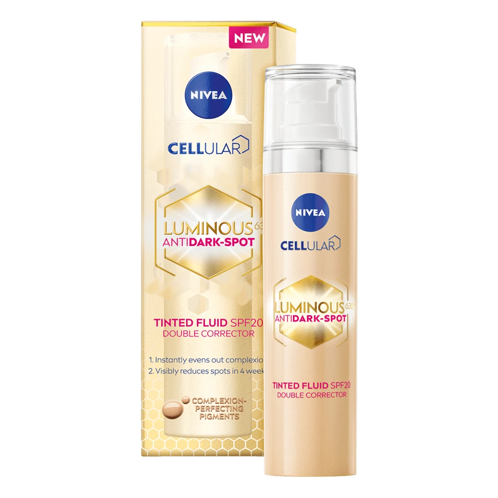 NIVEA - Luminous630 Anti Dark-Spot Tinted Fluid SPF20 40 ml på KICKS.no