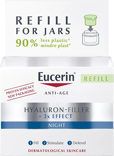Eucerin - Hyaluron-Filler +3x Effect Night Cream Refill 50 ml på KICKS.se