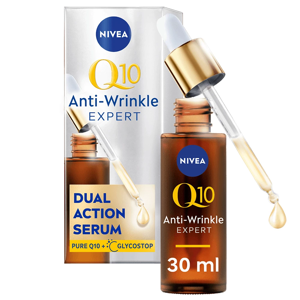 NIVEA - Q10 Anti-Wrinkle Expert Dual Action Serum 30 ml på KICKS.se