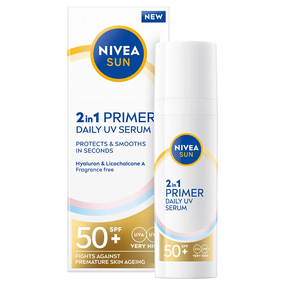 NIVEA - UV Face 2in1 Daily UV Serum SPF50+ 30 ml på KICKS.no