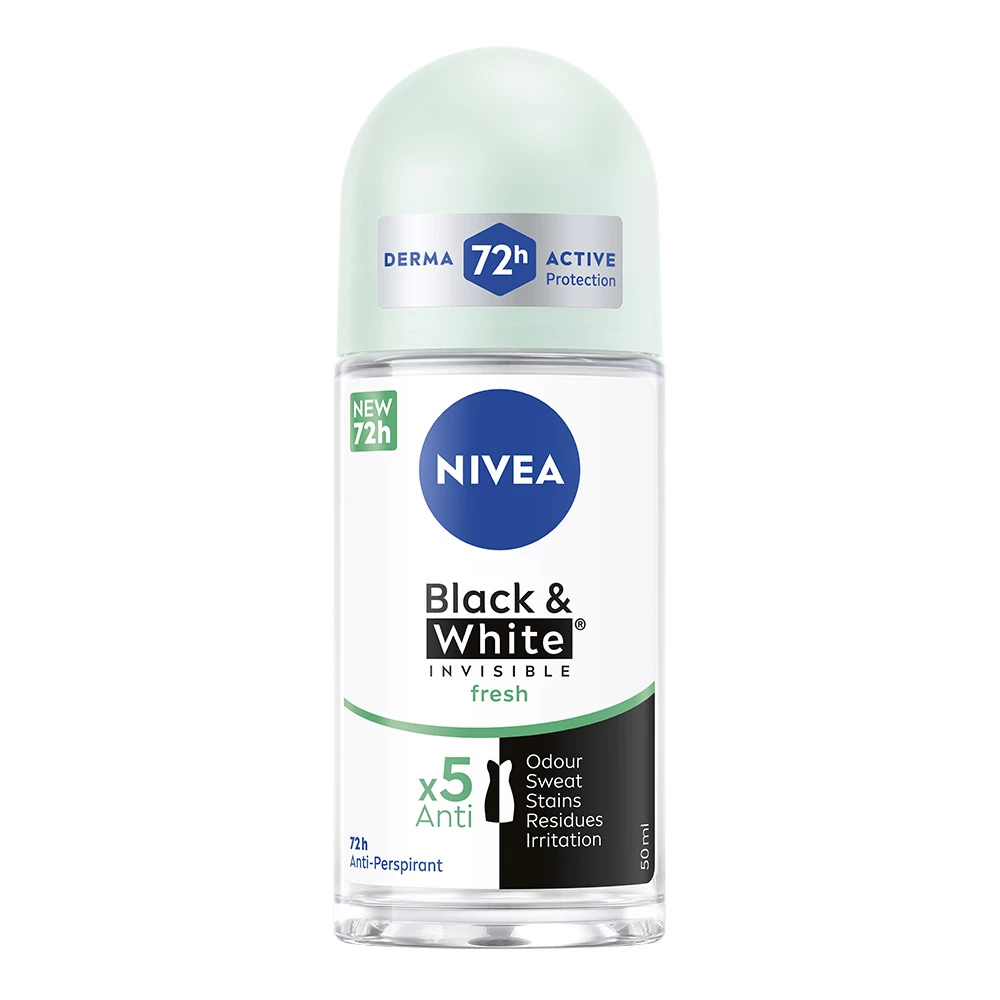 NIVEA - Black & White Fresh Roll On 50 ml på KICKS.se