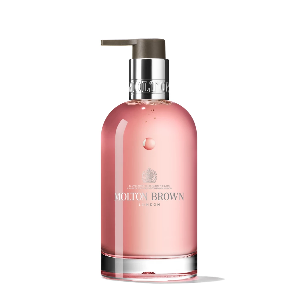 Molton Brown - Delicious Rhubarb & Rose Fine Liquid Hand Wash Glass Bottle 200 ml på KICKS.se