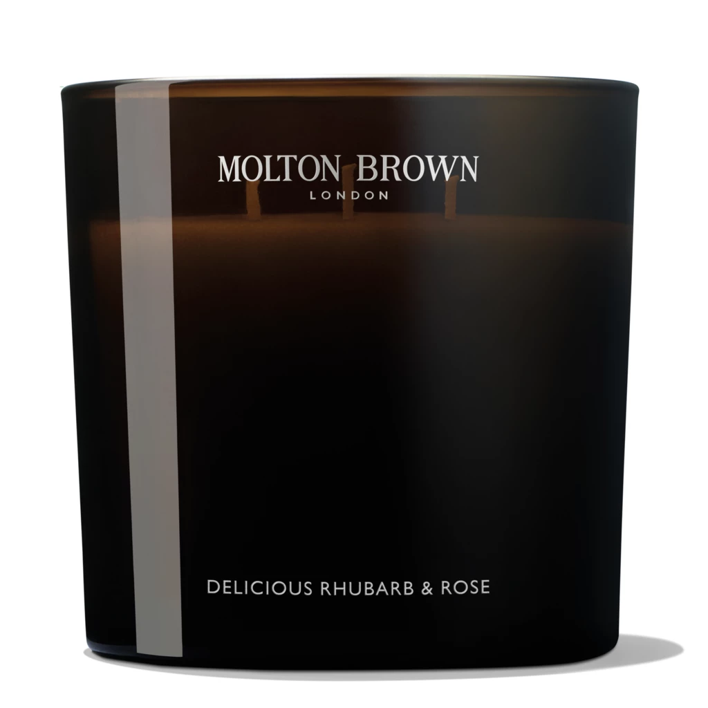Molton Brown - Delicious Rhubarb & Rose Luxury Scented Candle 600 gosoitteessa Kicks.fi