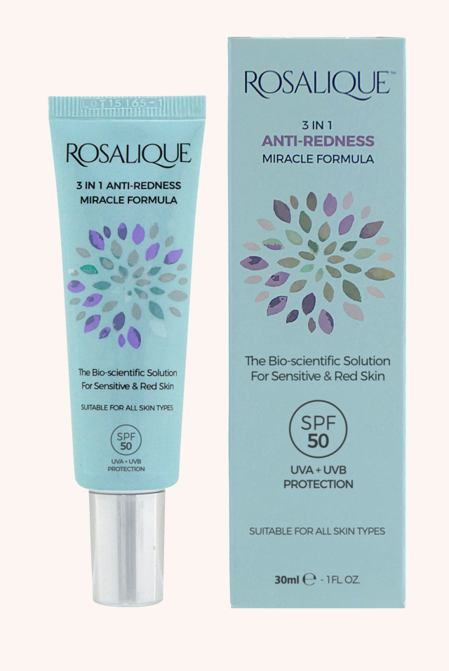 3i1 Antirødme Creme SPF50 Rosalique 3 in 1 Anti-Redness Miracle Formula SPF 50