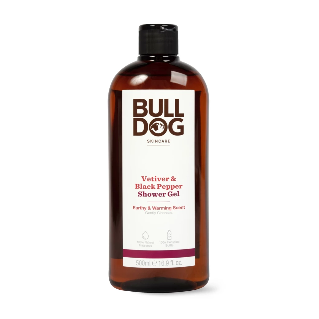 Bulldog - Black Pepper & Vetiver Shower Gel 500 ml på KICKS.no