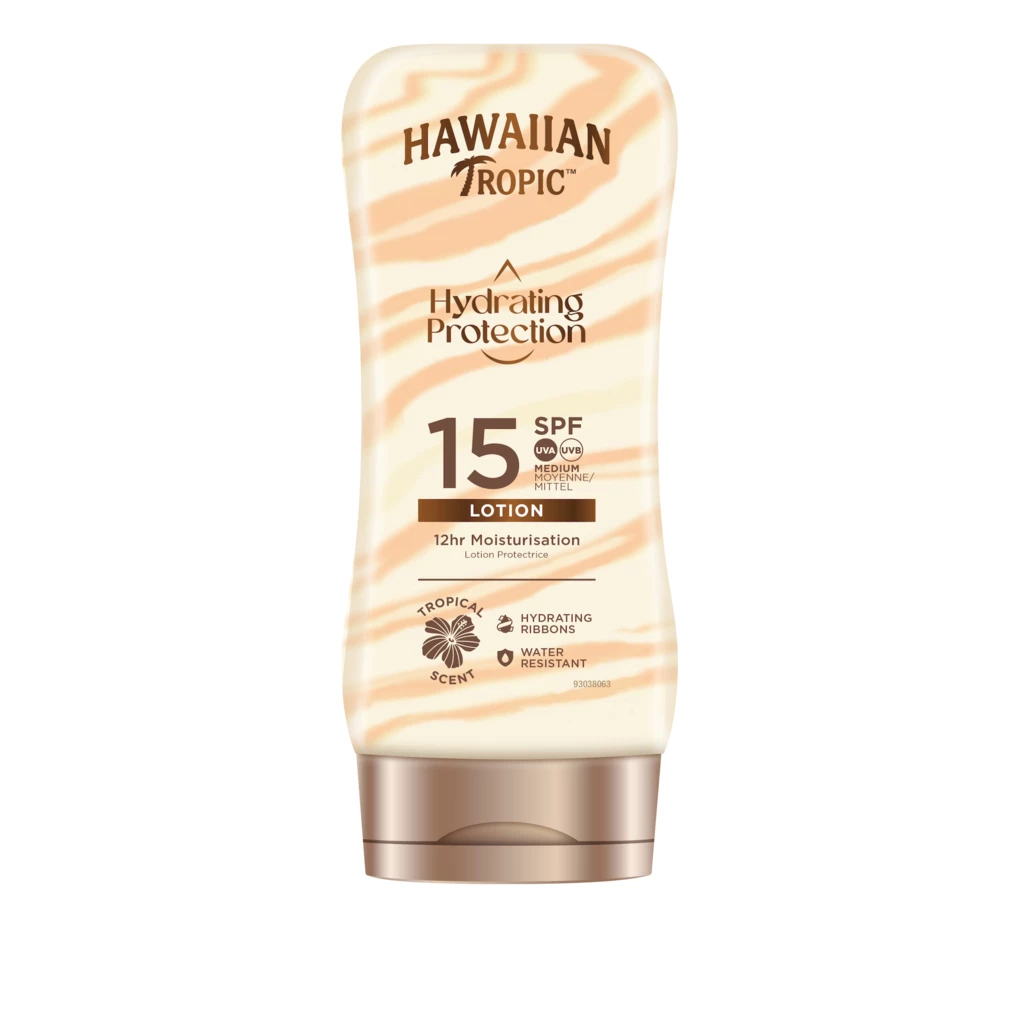 Hawaiian Tropic - Hydrating Protection Lotion SPF15 180 ml på KICKS.se