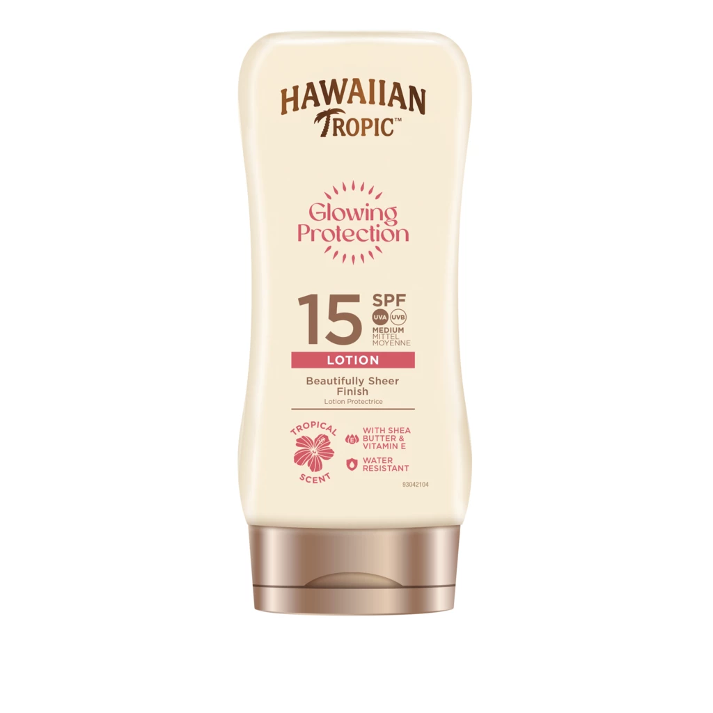 Hawaiian Tropic - Glowing Protection Lotion SPF15 180 mlosoitteessa Kicks.fi