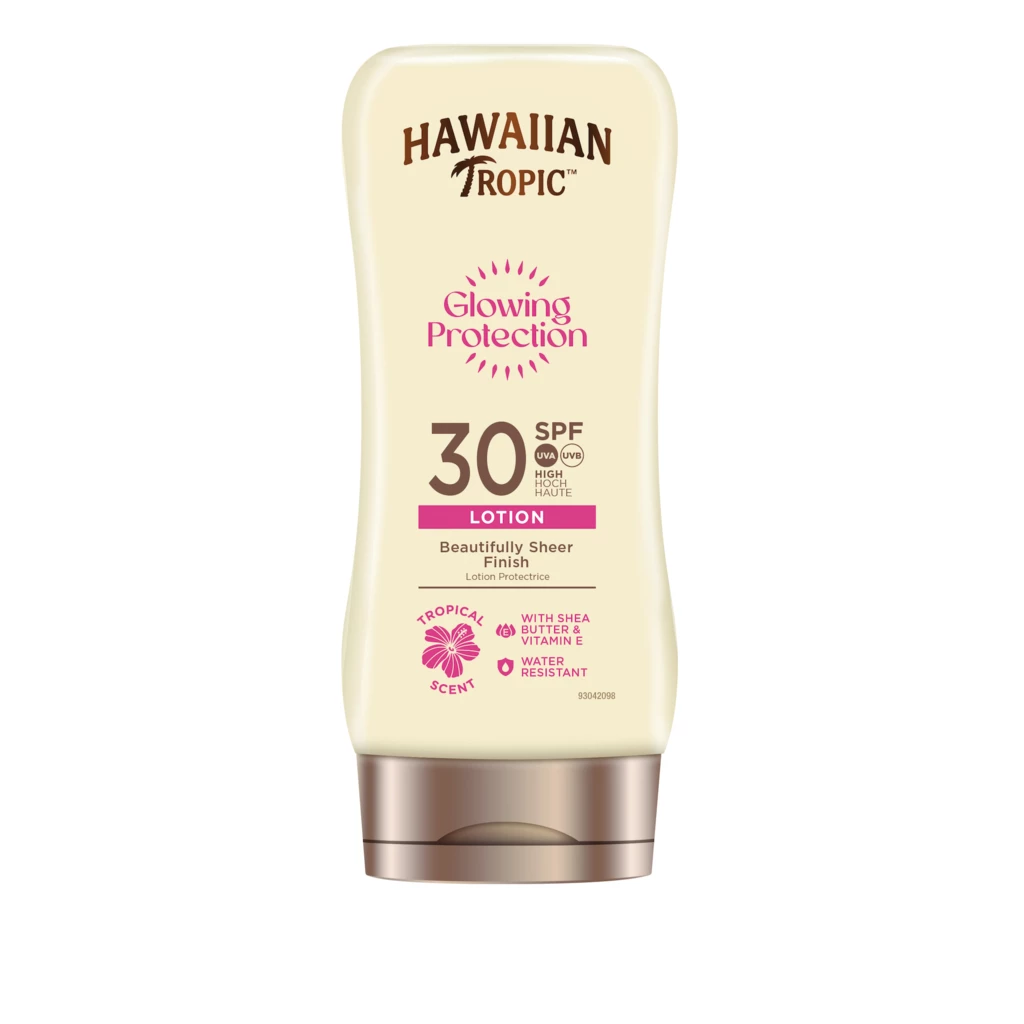 Hawaiian Tropic - Glowing Protection Lotion SPF30 180 mlosoitteessa Kicks.fi