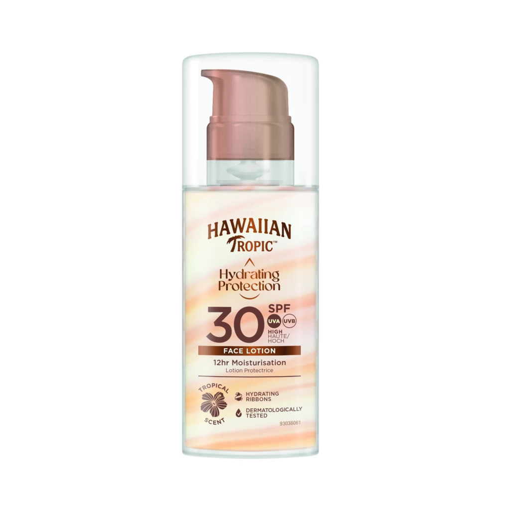 Hawaiian Tropic - Hydrating Protection Face Lotion SPF30 50 ml på KICKS.no