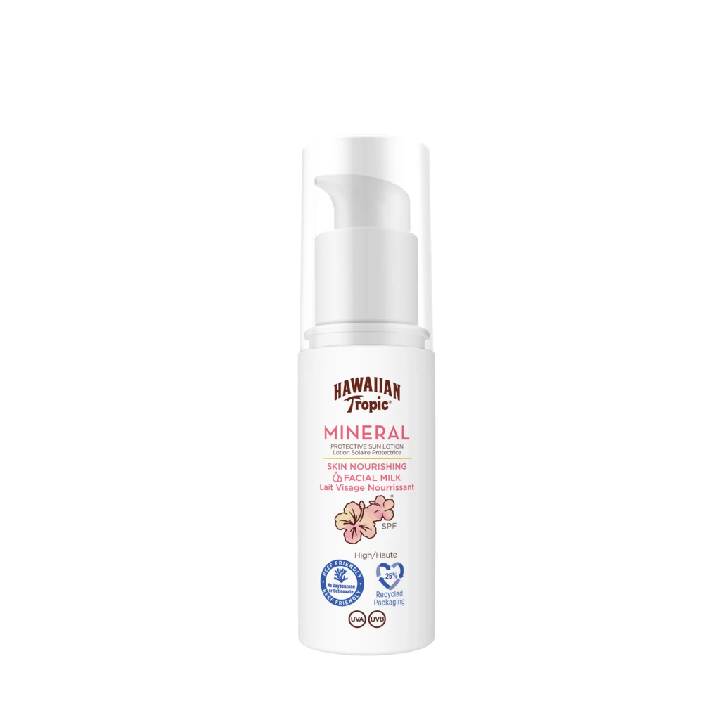 Hawaiian Tropic - Mineral Protection Facial Milk Lotion SPF30 50 mlosoitteessa Kicks.fi