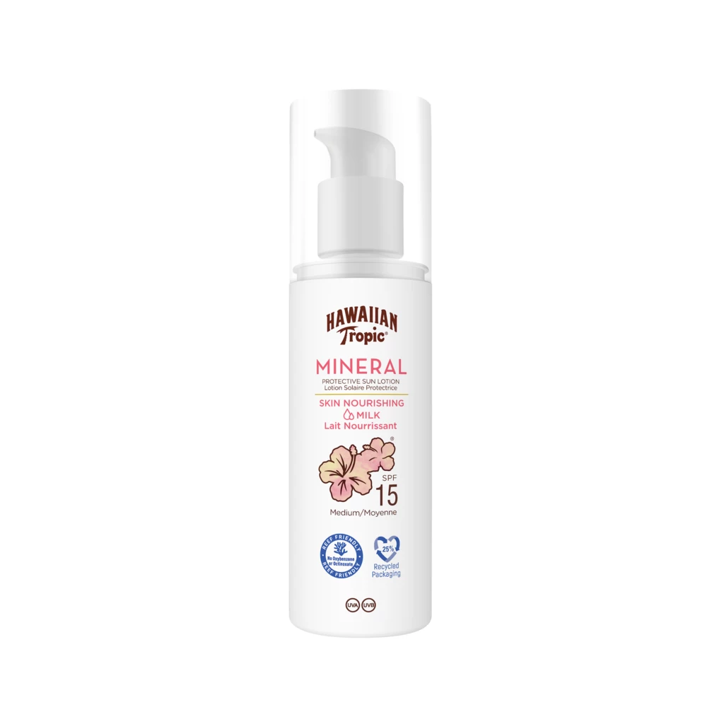 Hawaiian Tropic - Mineral Sun Milk Lotion SPF15 100 ml på KICKS.se