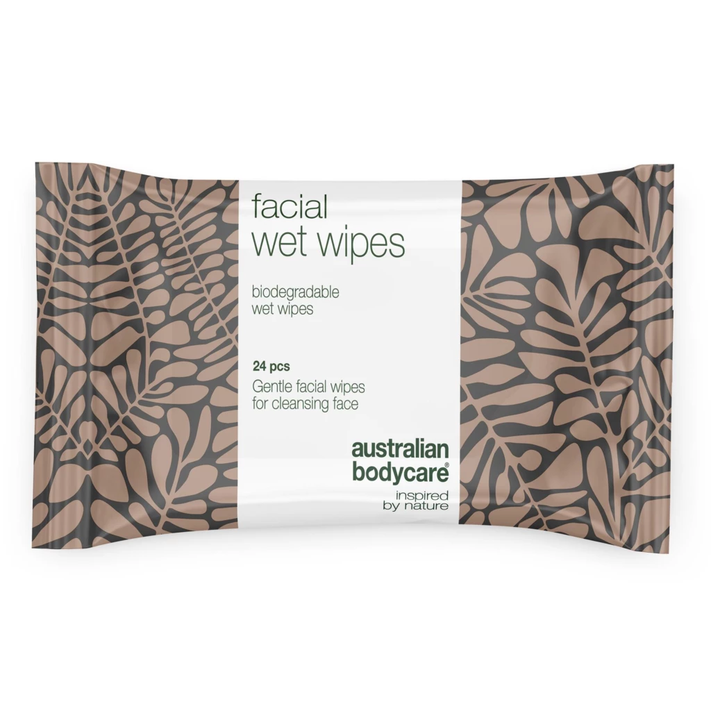 Australian Bodycare - Facial Wet Wipes – Gentle Cleansing and Refreshing Wipes for Makeup Removal 24 pcs på KICKS.se