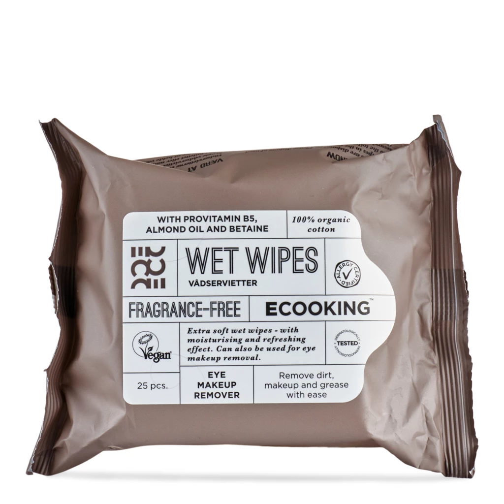 Ecooking - Wet Wipes Fragrance Free 25 pcs på KICKS.no