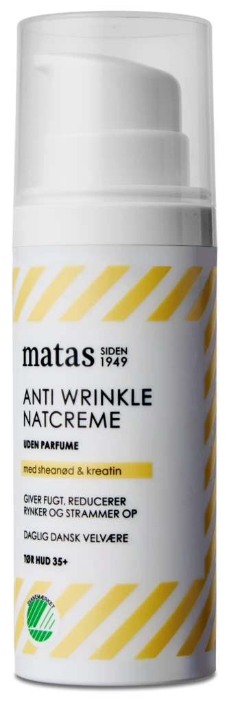 MATAS STRIBER - Anti Wrinkle Night Cream For Dry Skin Fragrance Free 50 ml på KICKS.se