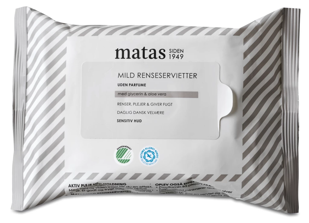 MATAS STRIBER - Mild Cleansing Wipes For Sensitive Skin Fragrance Free på KICKS.se