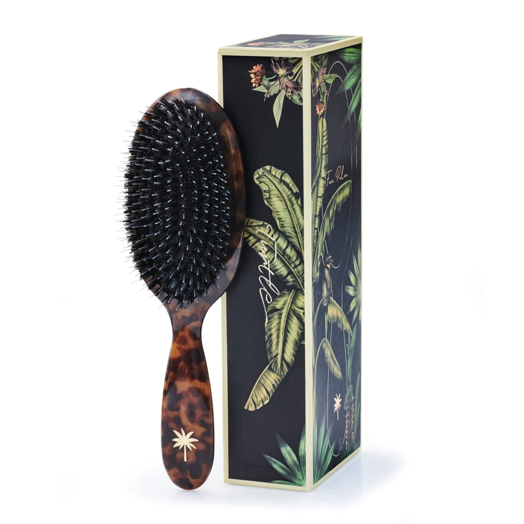 Boar- & Nylon Brush Medium Turtle