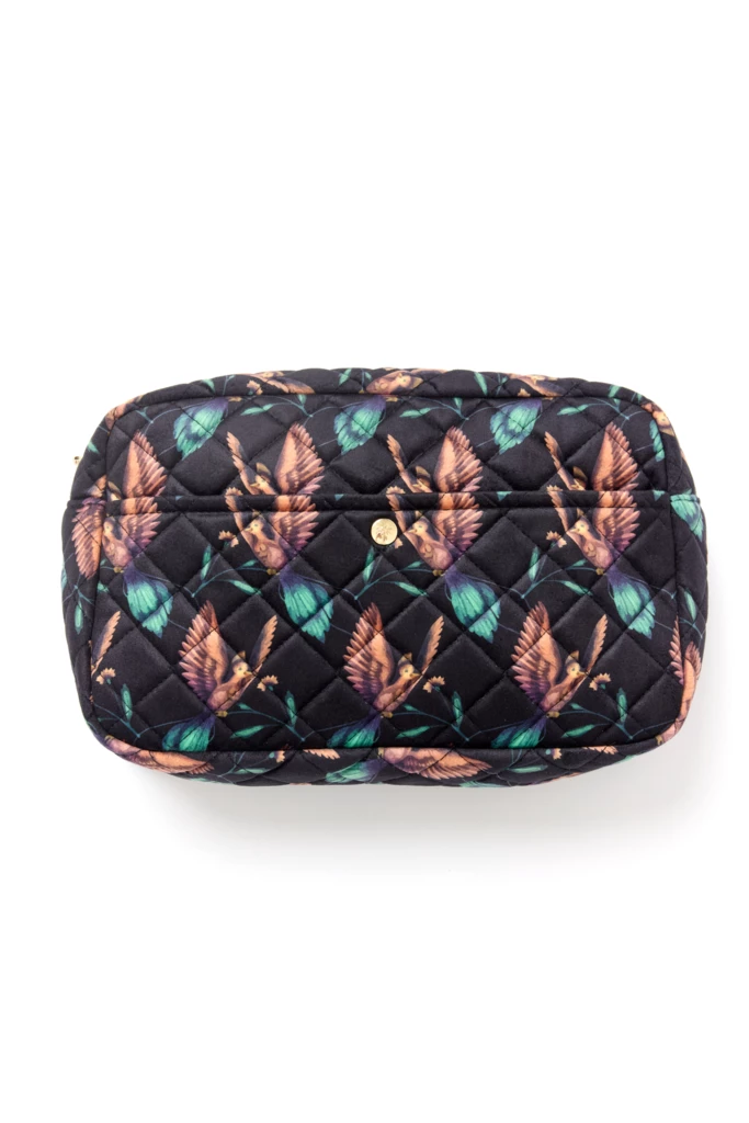 Fan Palm - Beauty Bag Large Black Hummingbird Velvet på KICKS.no