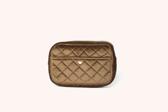 Beauty Bag Medium Hazelnut Velvet Beauty Bag Medium Hazelnut Velvet