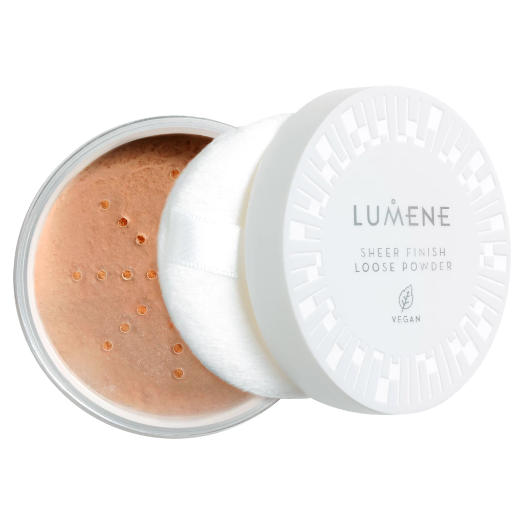 Lumene - Sheer Finish Loose Powder Translucent Medium Deep på KICKS.se