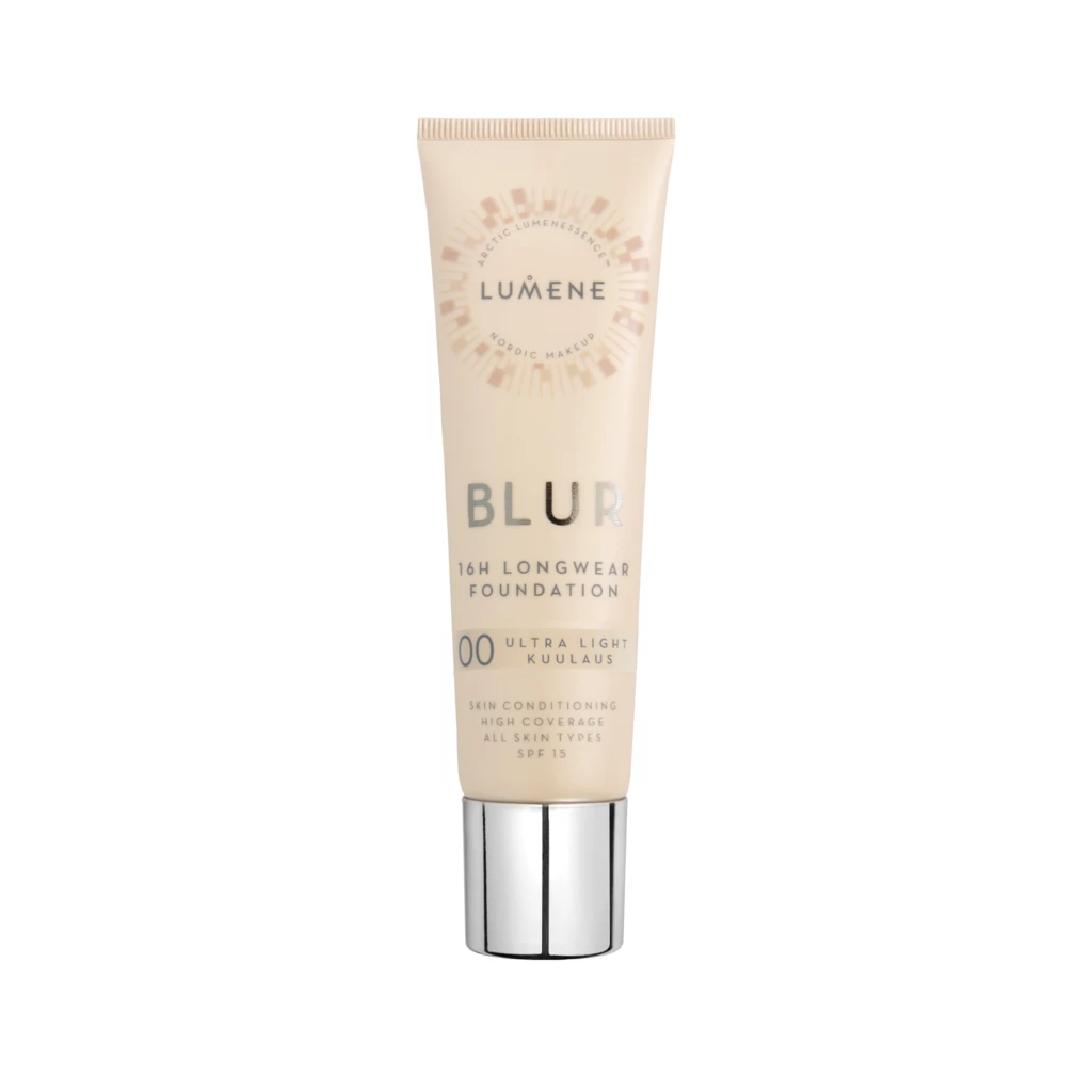 Lumene - Blur 16H Longwear SPF15 Foundation 00 Ultra Light på KICKS.no