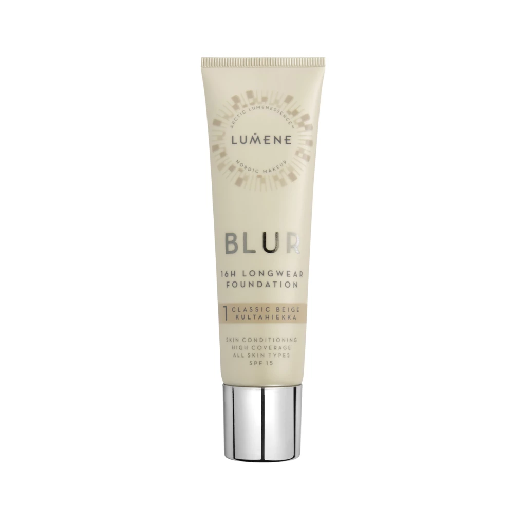 Lumene - Blur 16H Longwear SPF15 Foundation 1 Classic Beige på KICKS.no