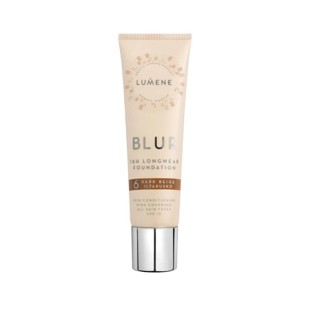 Lumene Blur 16H Longwear Foundation SPF 15 6 Dark Beige