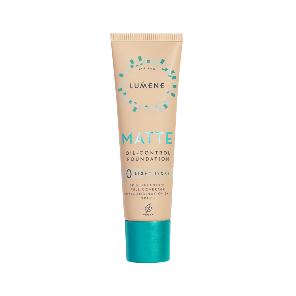 Lumene - Matte Oil-Control Foundation SPF20 0 Light Ivory på KICKS.se