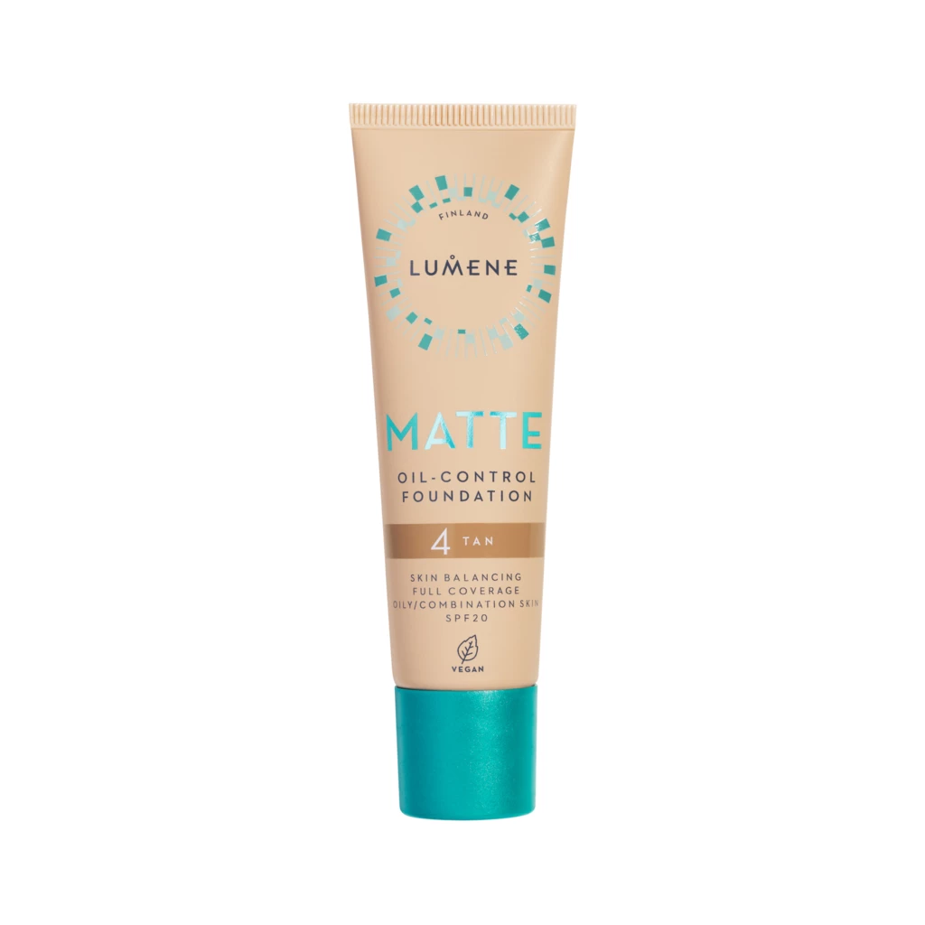 Lumene - Matte Oil-Control Foundation SPF20 4 Tan på KICKS.se