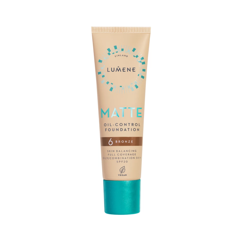 Lumene - Matte Oil-Control Foundation SPF20 6 Bronze på KICKS.se
