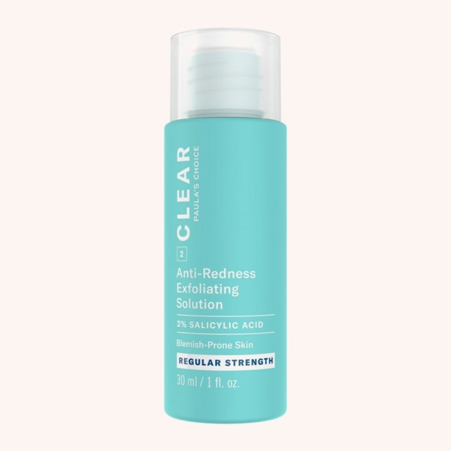 Clear Regular Strength Anti-Redness Exfoliating Solution 2% Salicylic Acid 30 ml Clear Regular Strength Anti-Redness Exfoliating Solution 2% Salicylic Acid 30 ml