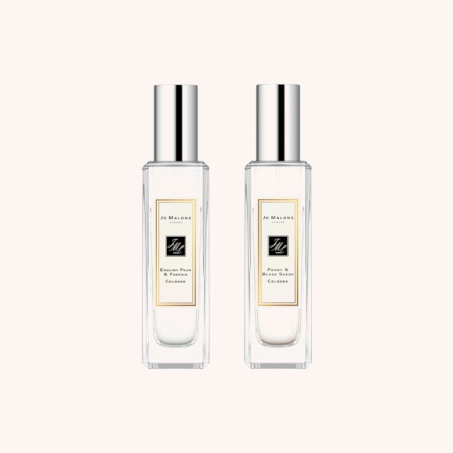 English Pear & Freesia + Peony & Blush Suede Cologne Scent Pairing Duo 2 x 30 ml English Pear & Freesia + Peony & Blush Suede Cologne Scent Pairing Duo 2 x 30 ml
