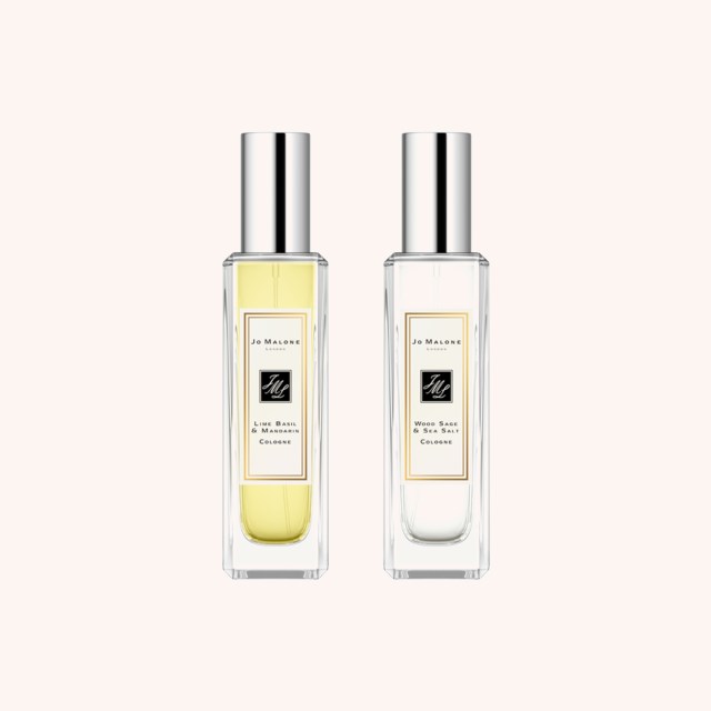 Lime Basil & Mandarin + Wood Sage & Sea Salt Cologne Scent Pairing Duo 2 x 30 ml Lime Basil & Mandarin + Wood Sage & Sea Salt Cologne Scent Pairing Duo 2 x 30 ml