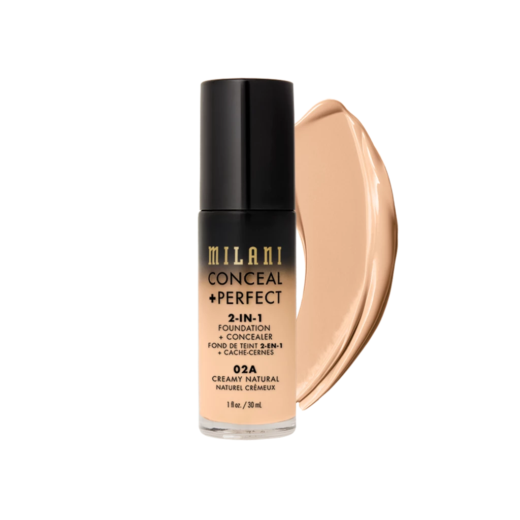 Milani - Conceal + Perfect 2-In-1 Foundation 02A Creamy Natural på KICKS.no
