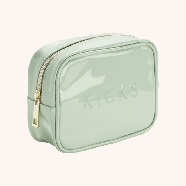 Small Boxy Make Up Bag Green Small Boxy Make Up Bag Green