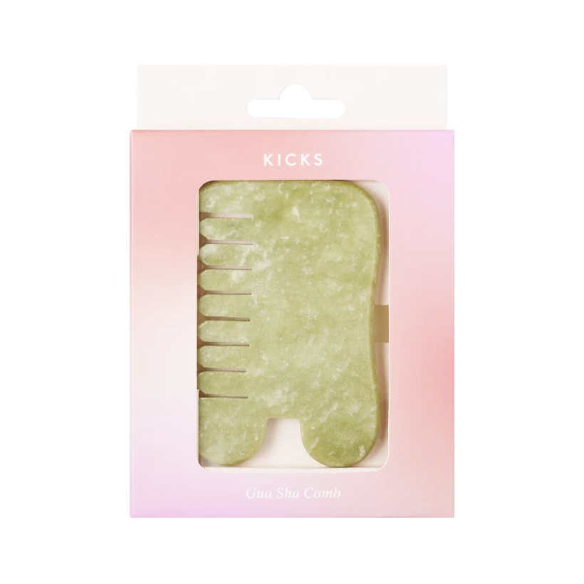 KICKS Beauty - Gua Sha Comb Green på KICKS.se