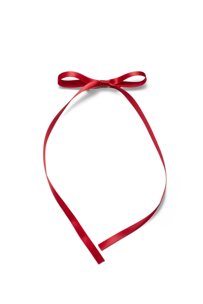 KICKS Beauty - Mini Hair Clip With Bow Red på KICKS.no