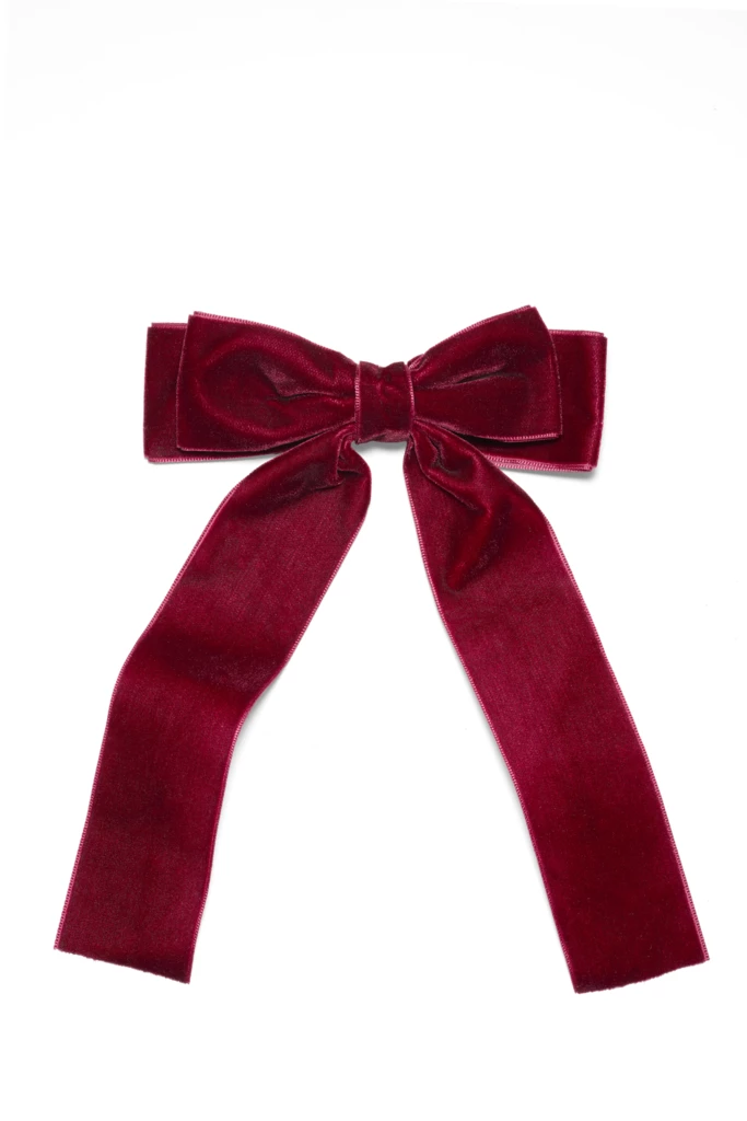 KICKS Beauty - Mini Hair Clip With Bow Velvet på KICKS.no