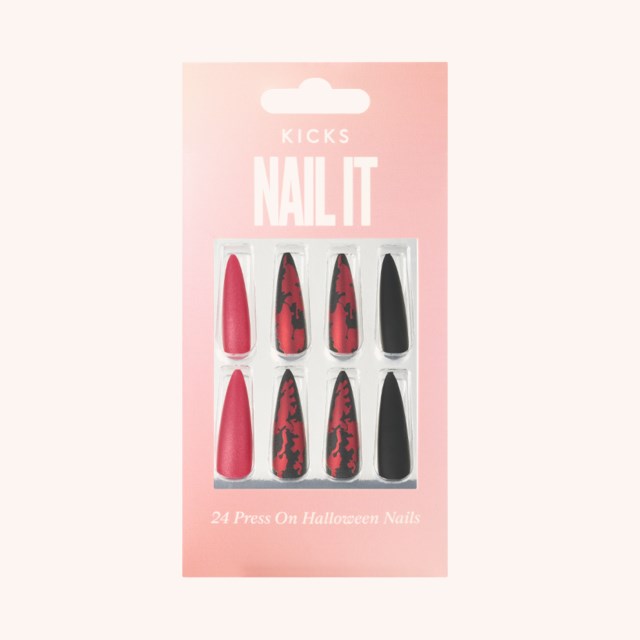 Press On Nails Halloween Black/Red Press On Nails Halloween Black/Red