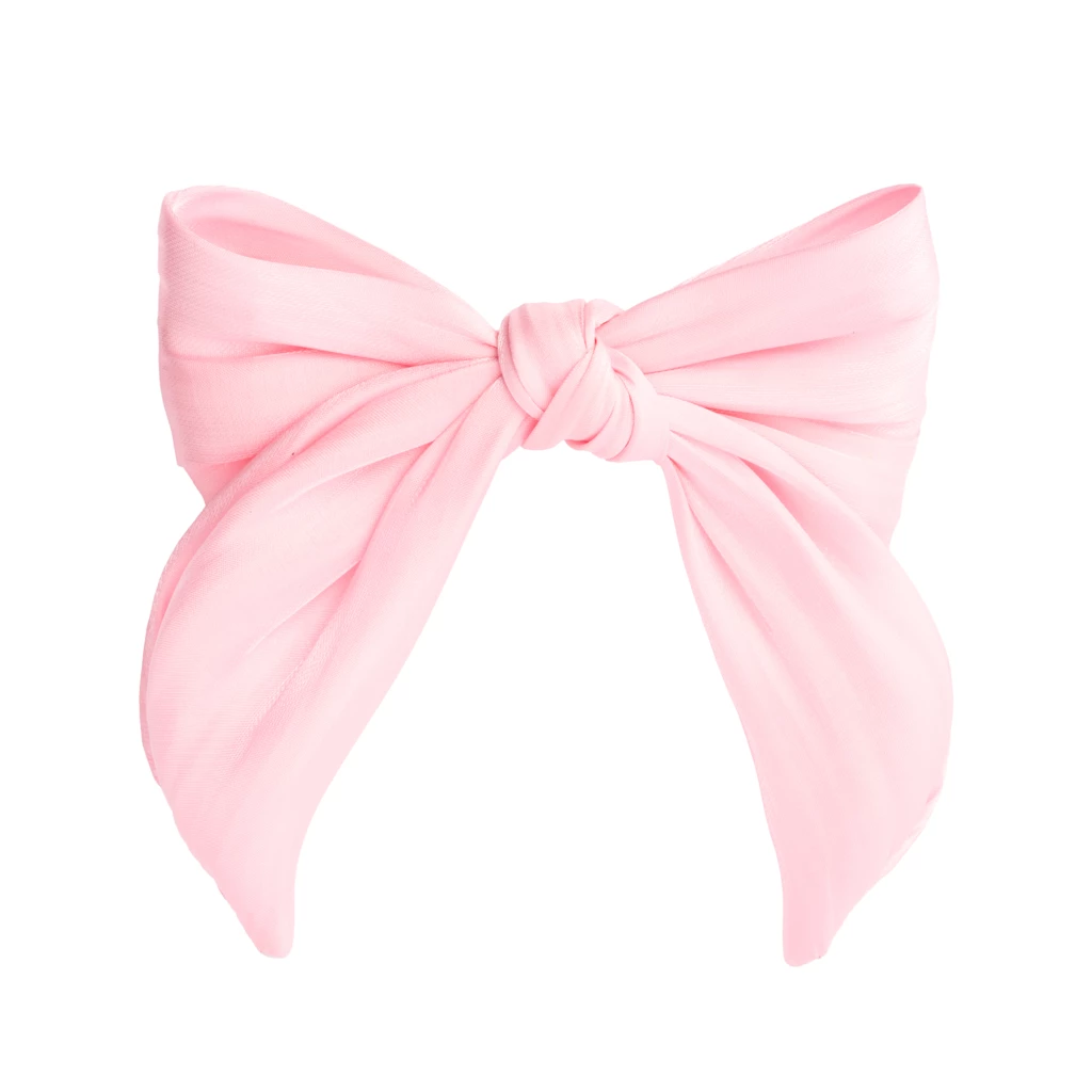 KICKS Beauty - Hair Clip with Bow Satin Pink på KICKS.no